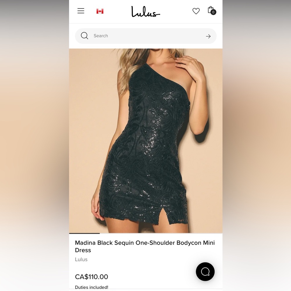Lulu's Madina Black Sequin One-Shoulder Bodycon Mini Dress